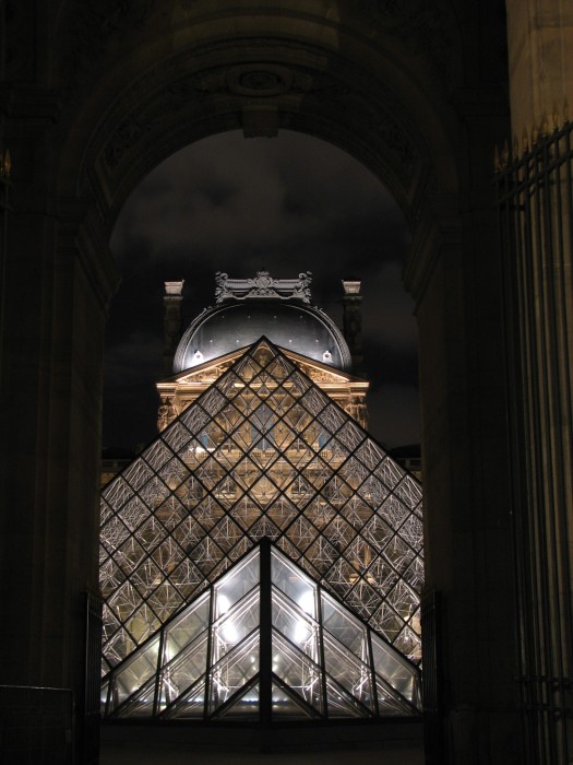 Louvre by night