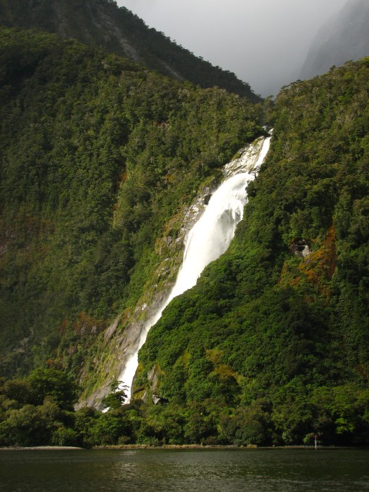 Waterfall at Milford Sound