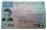 my license, with obligatory bad photo of me