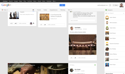 Gap in Google Plus stream