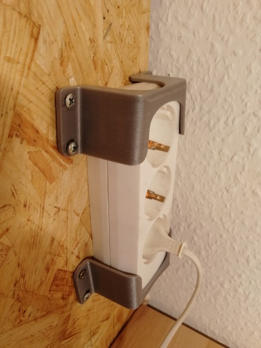 power socket holder from thingiverse