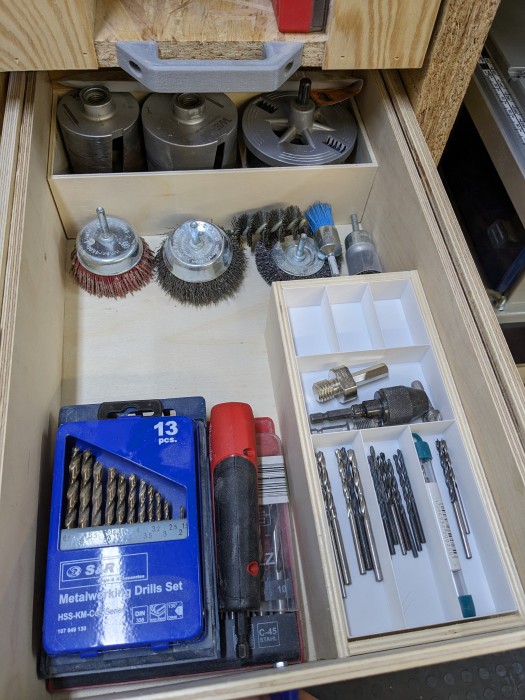 The drilling drawer